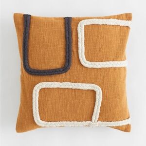 Woven canvas throw pillow cover 20x20